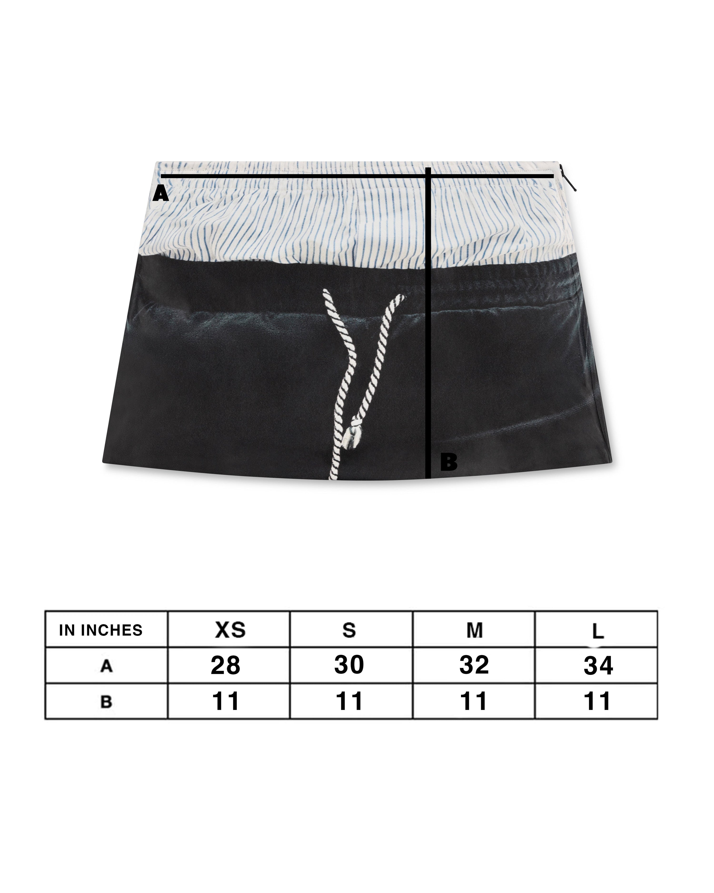 Trompe l'oeil skirt