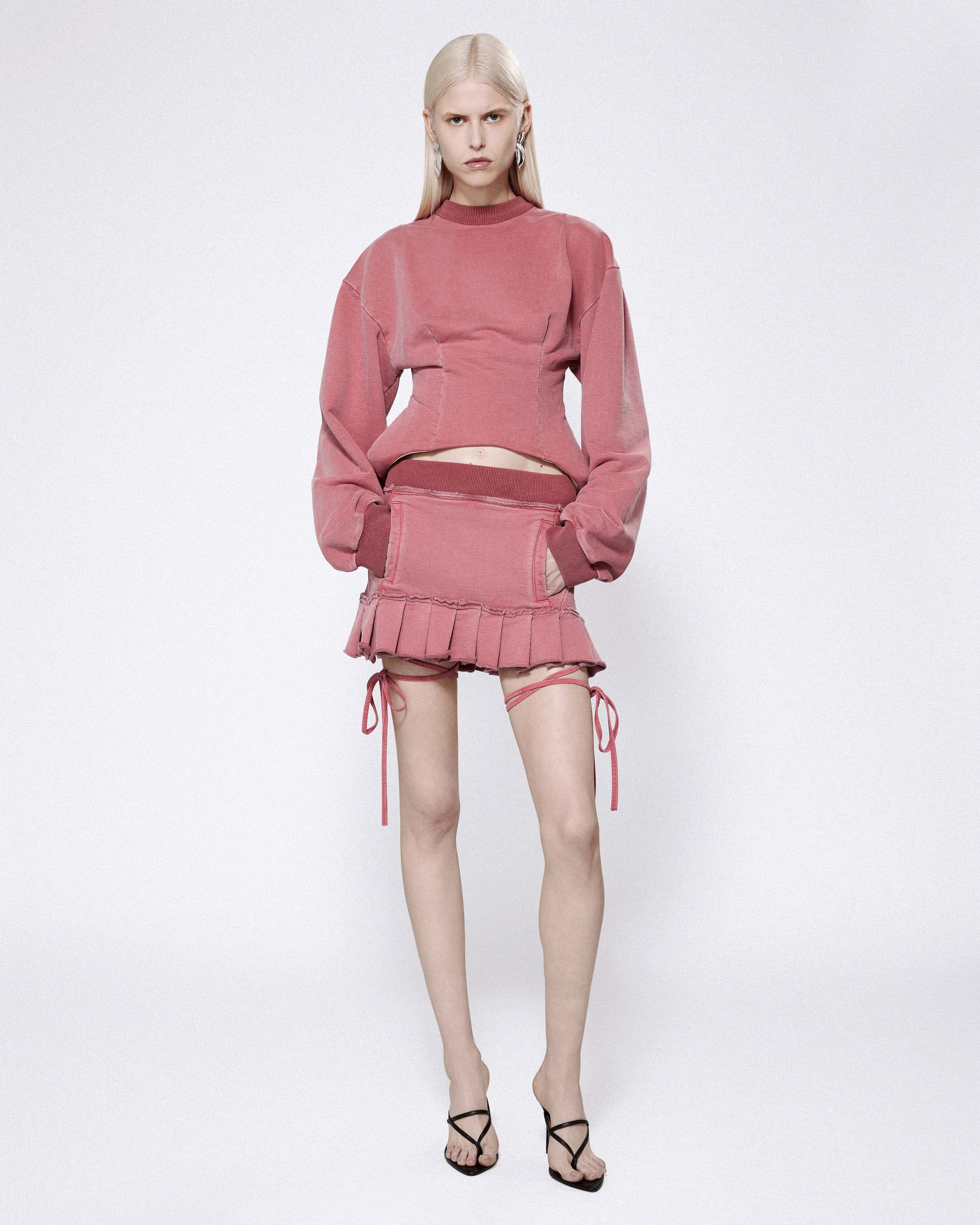 Baxter kilt loopback jersey red