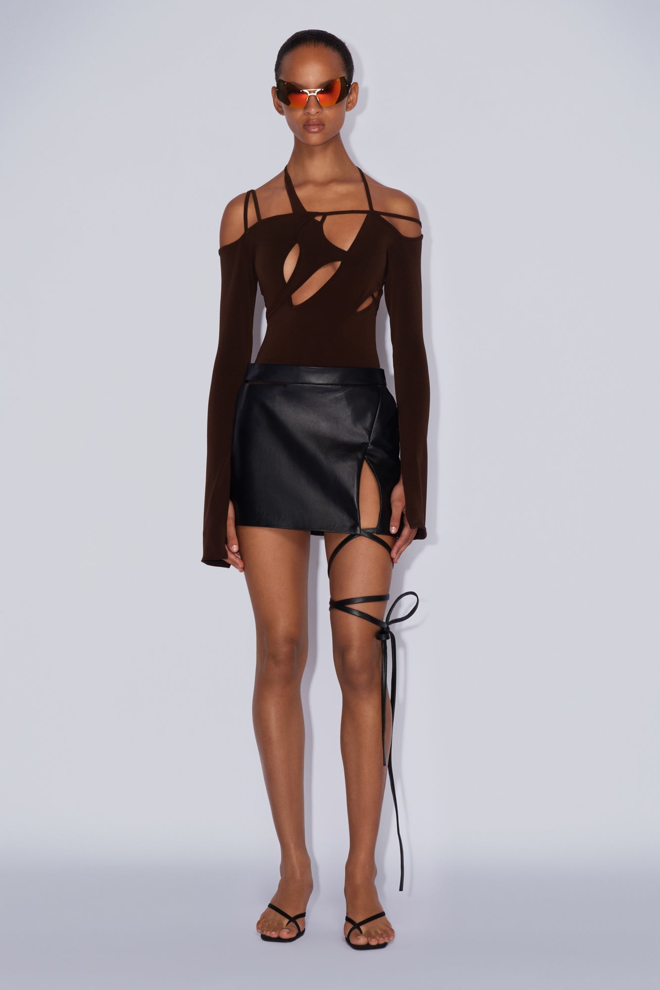 Armour leotard chocolate