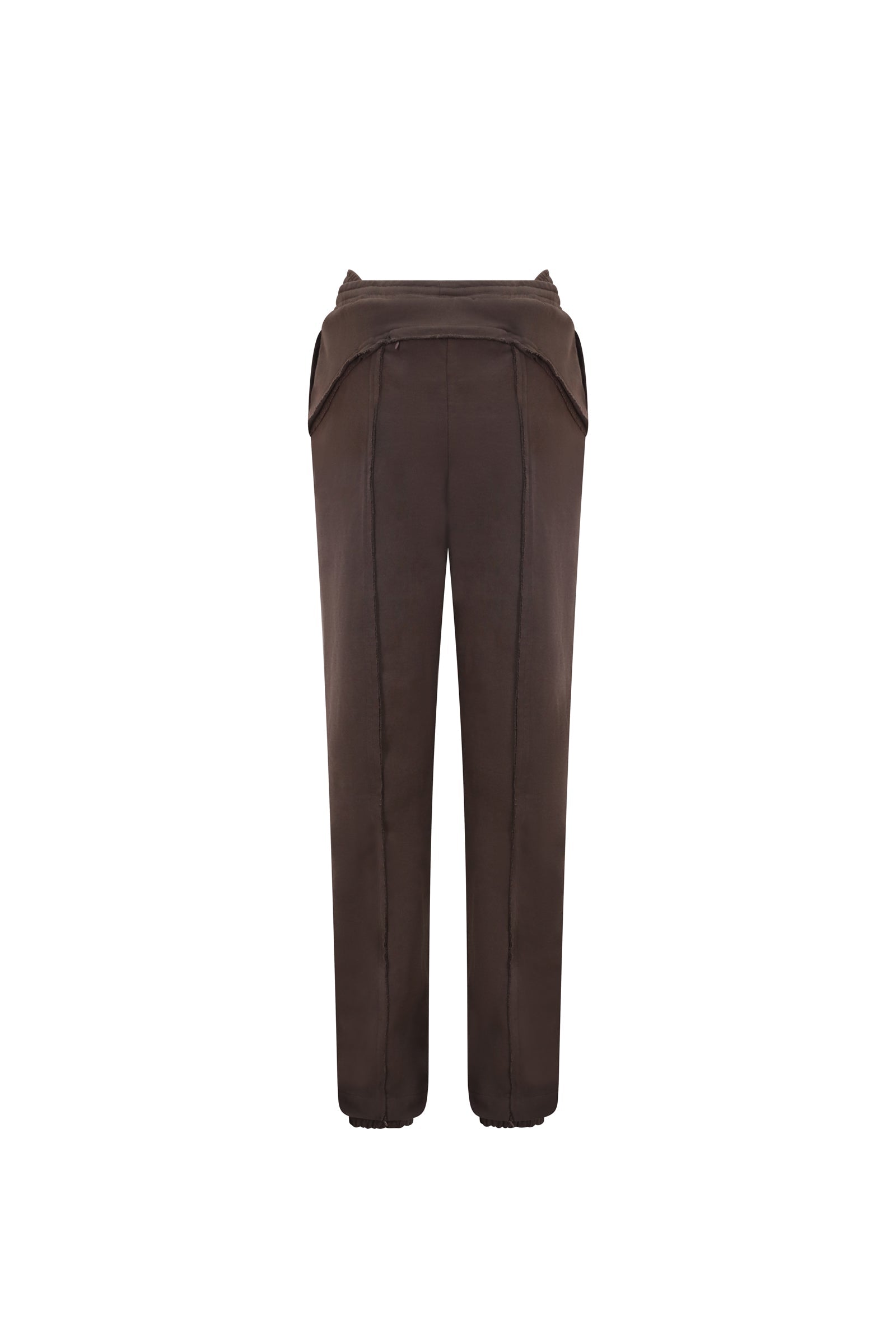 Mile-high joggers brown