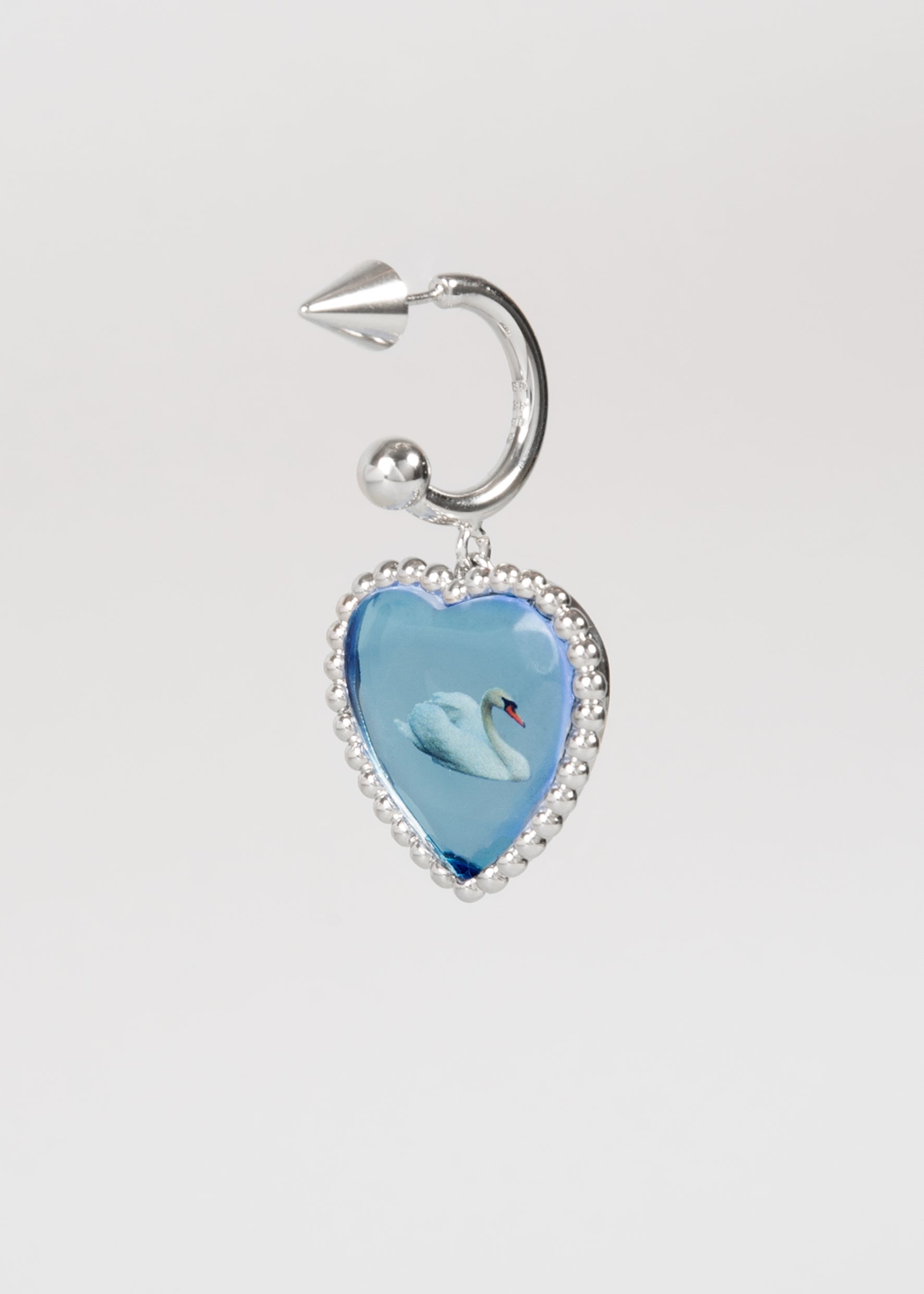 Swan bff earring