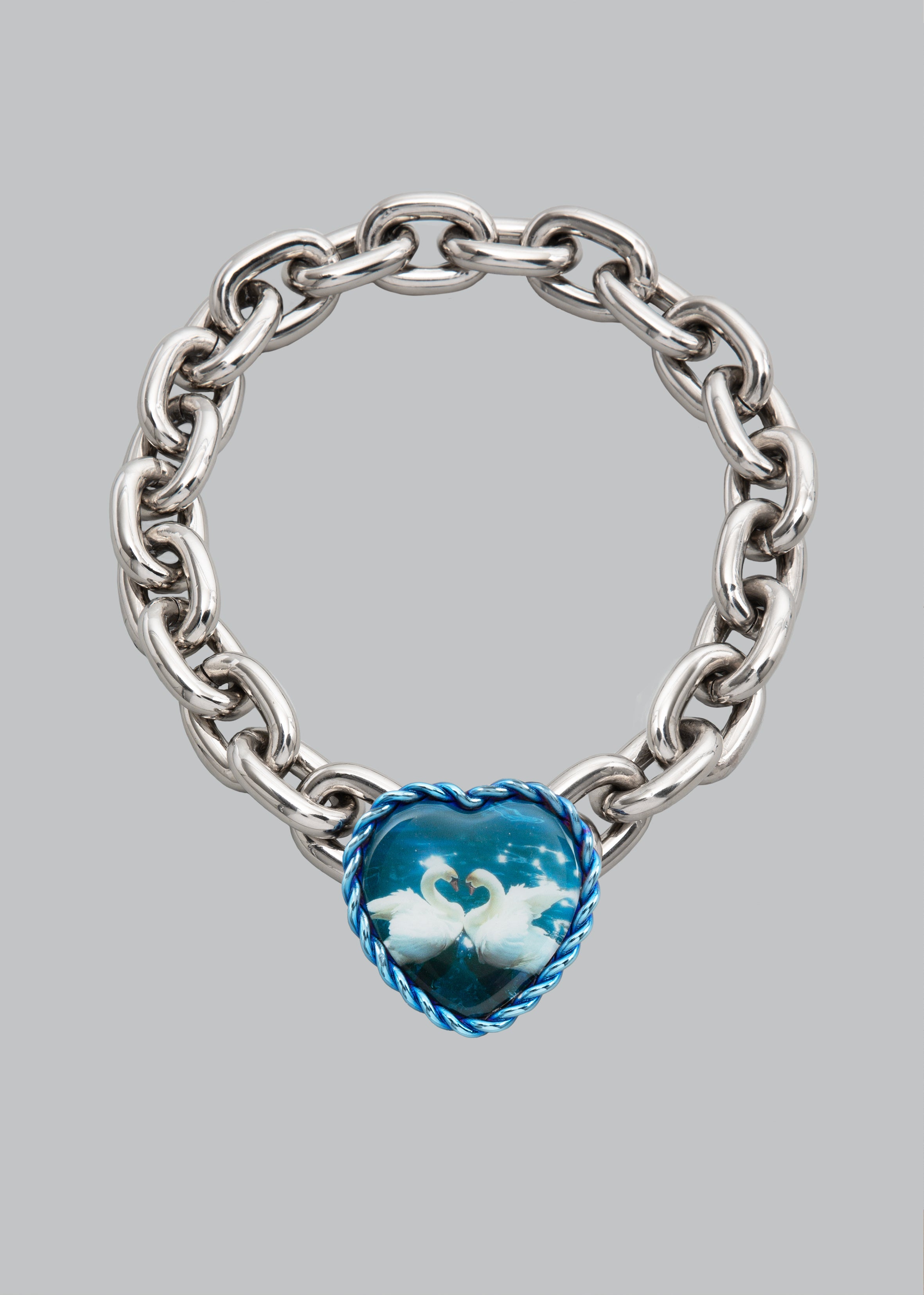 Swan in love necklace
