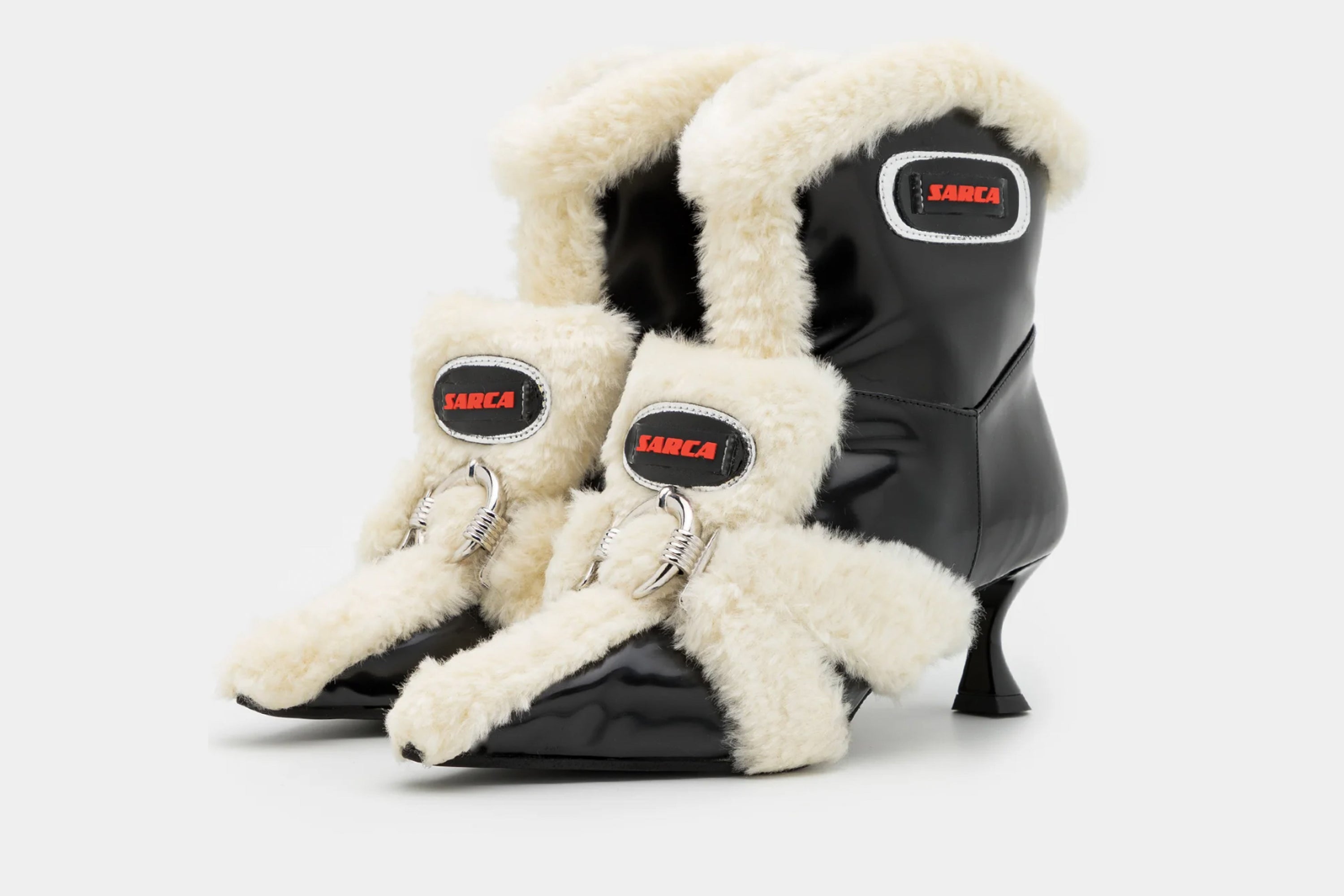 Teddy' black ankle boot