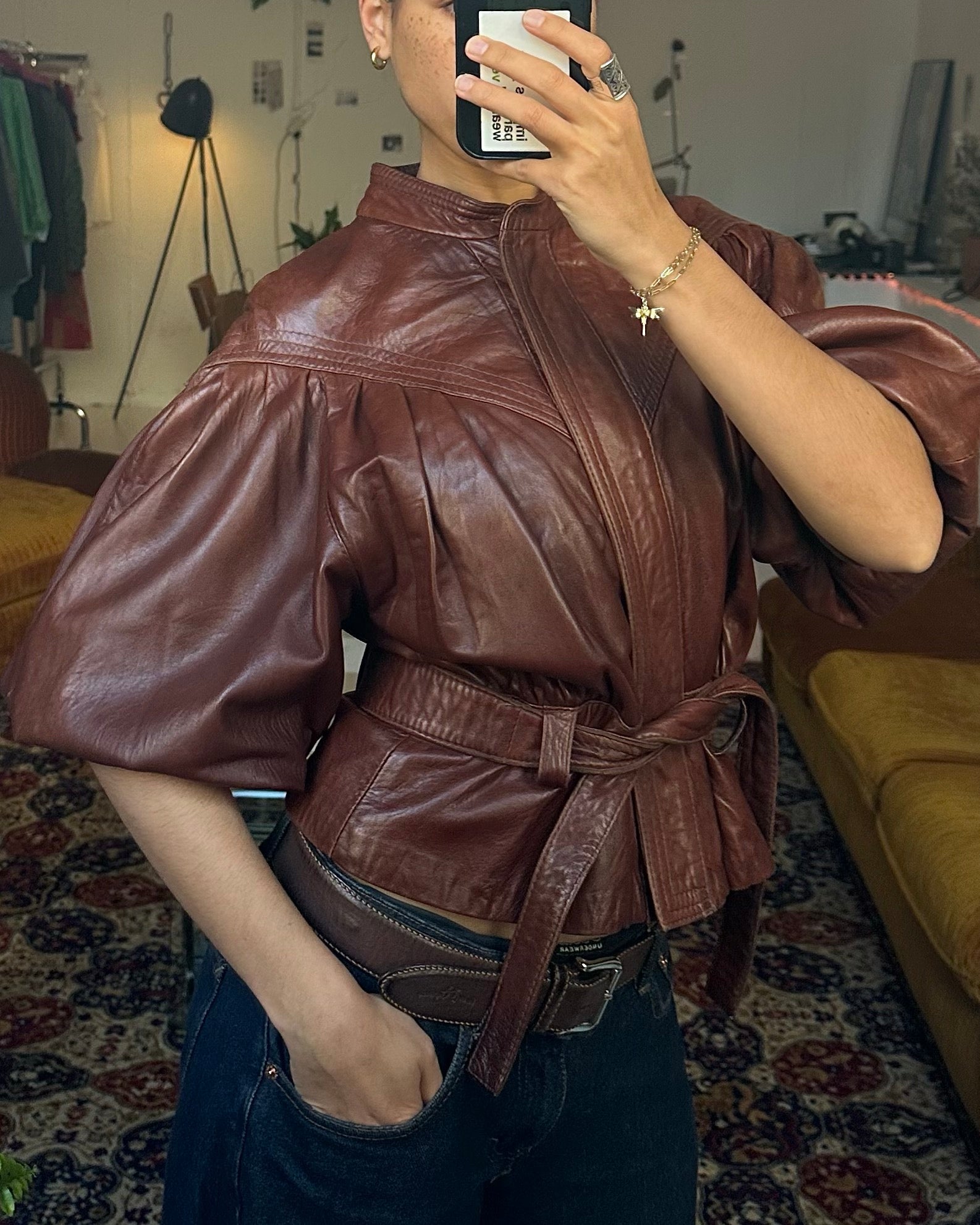 The albertina leather jacket