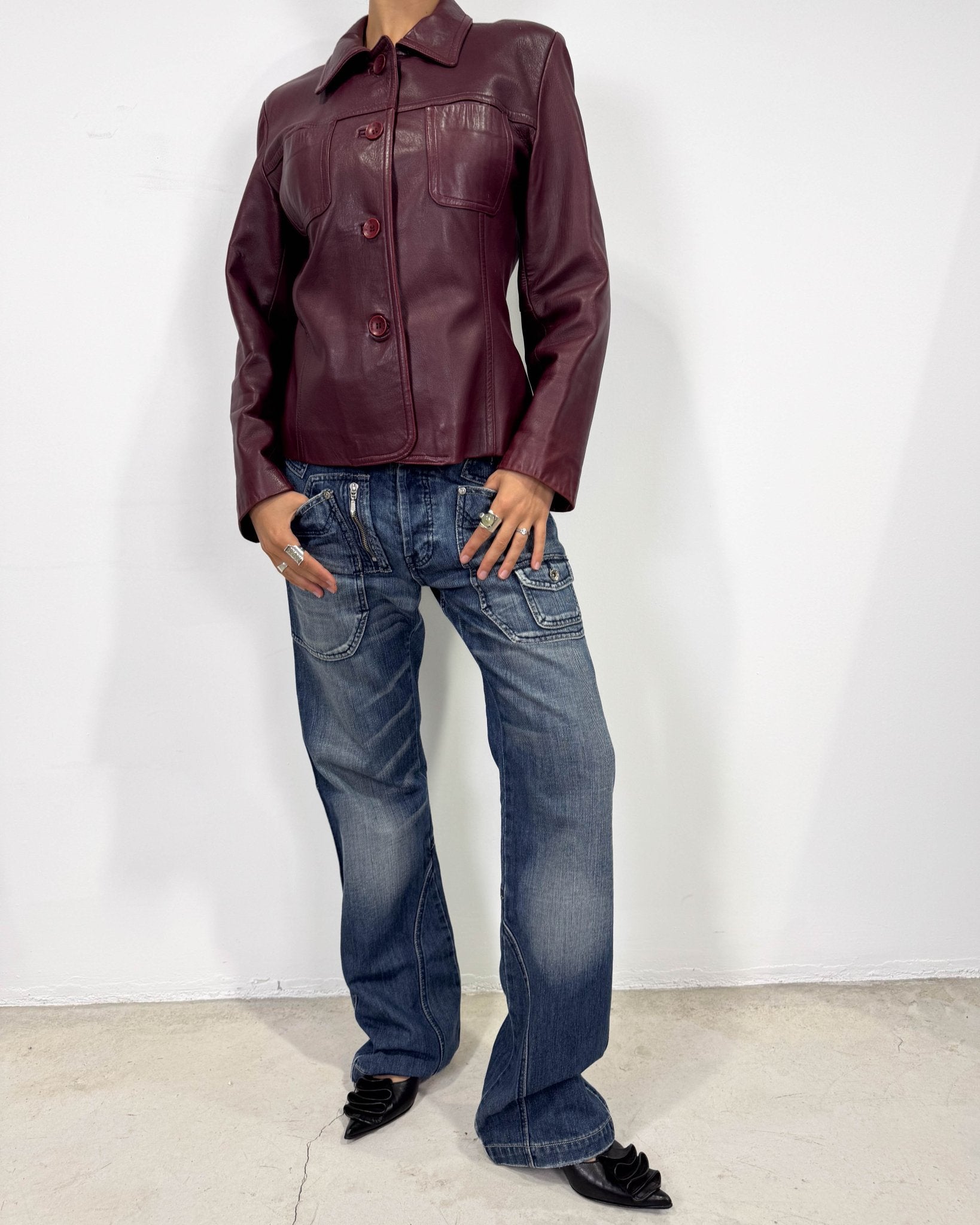 The aleesha leather jacket