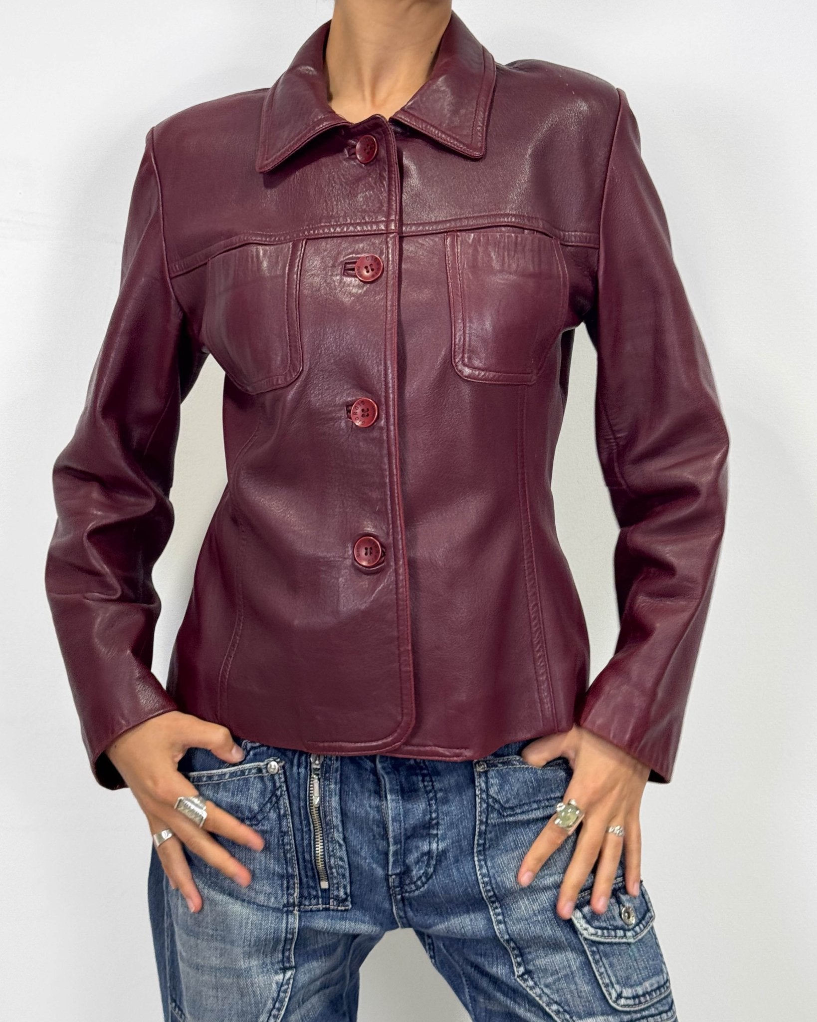 The aleesha leather jacket