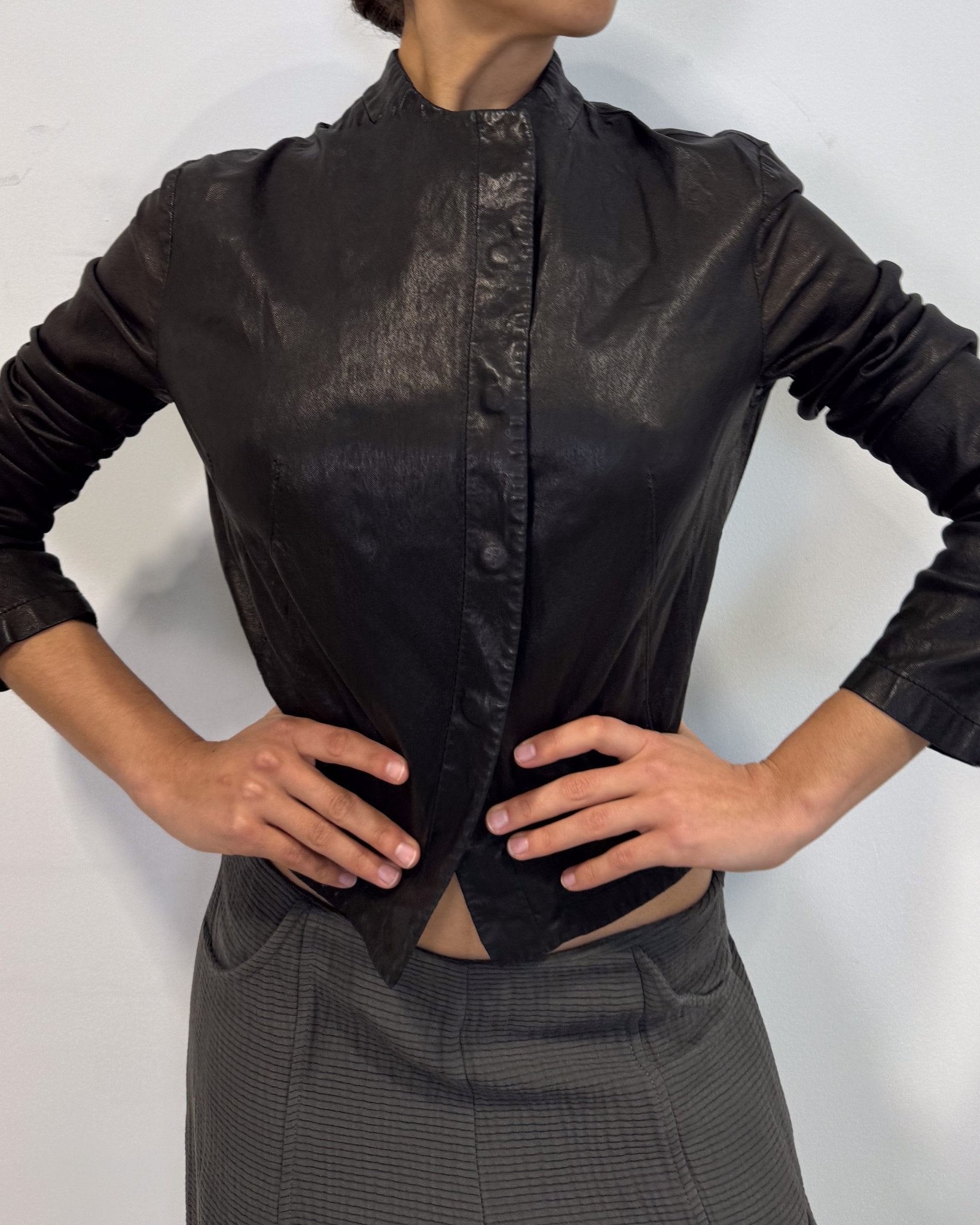 The antonia leather jacket