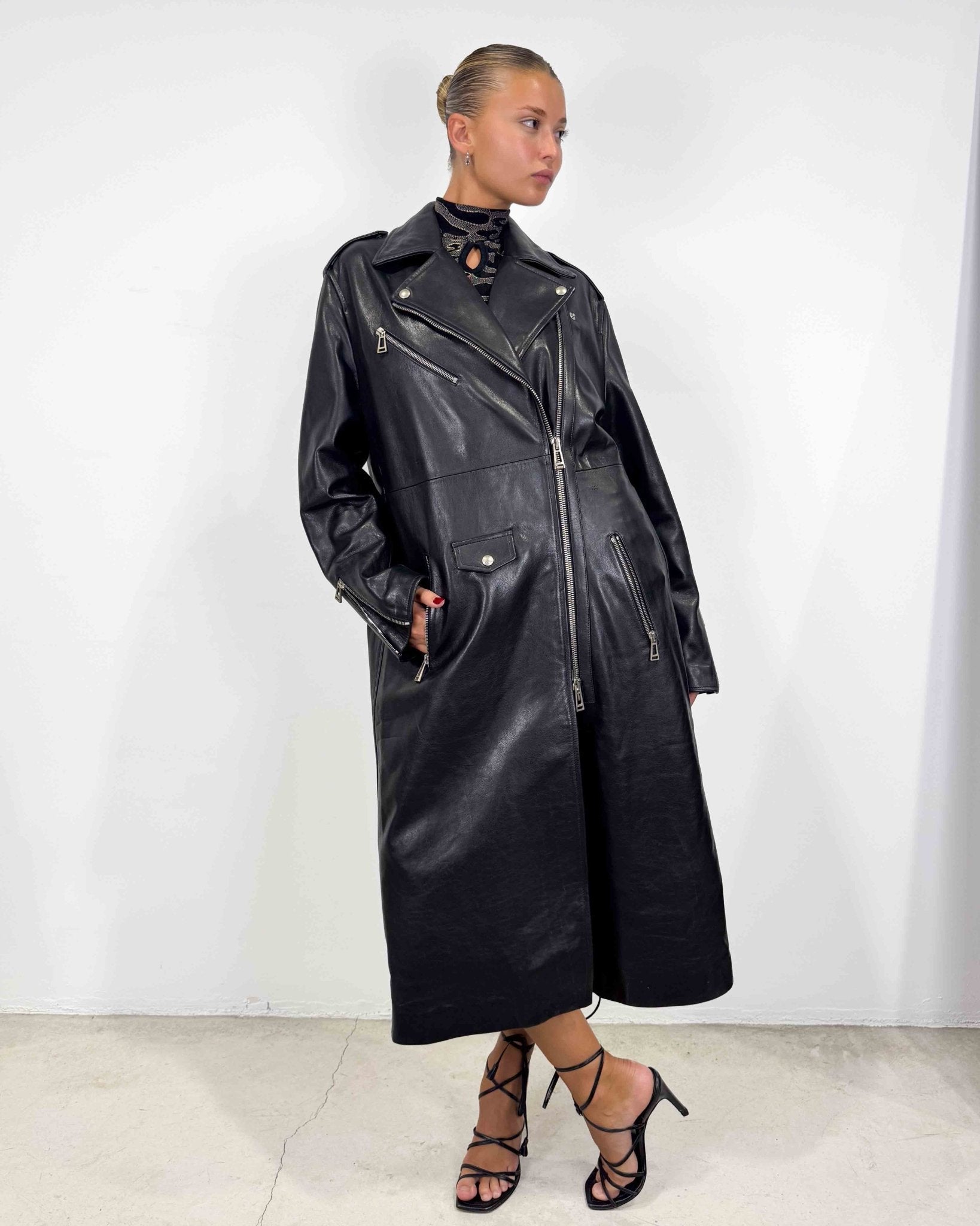 The bianca leather coat by belstaff