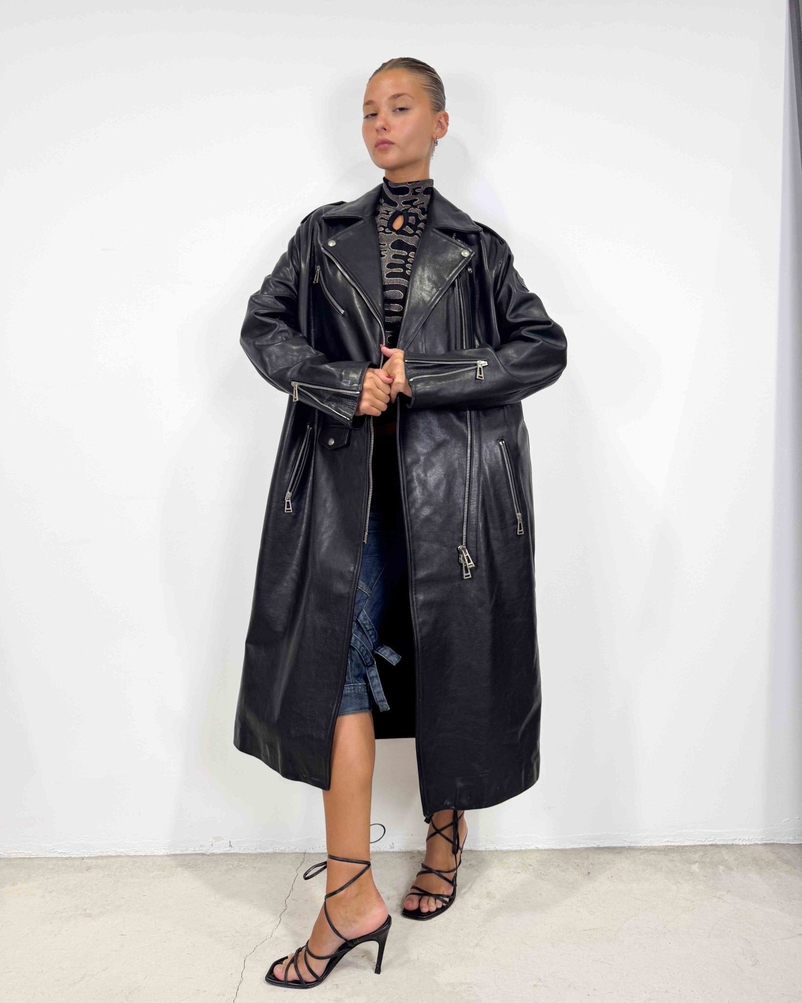 The bianca leather coat by belstaff