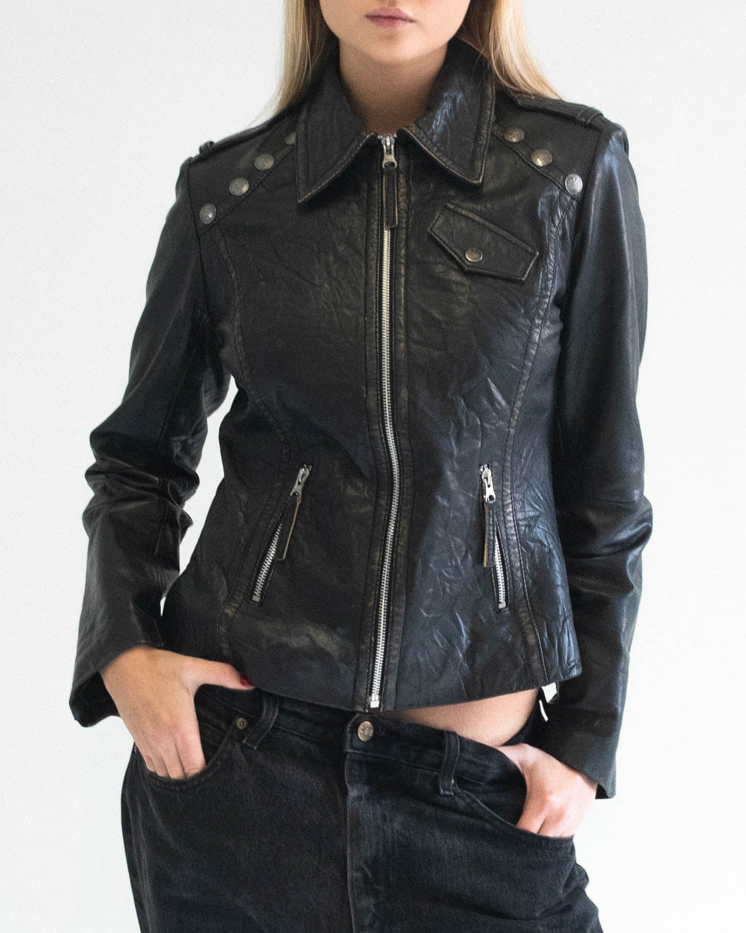 The eli leather jacket