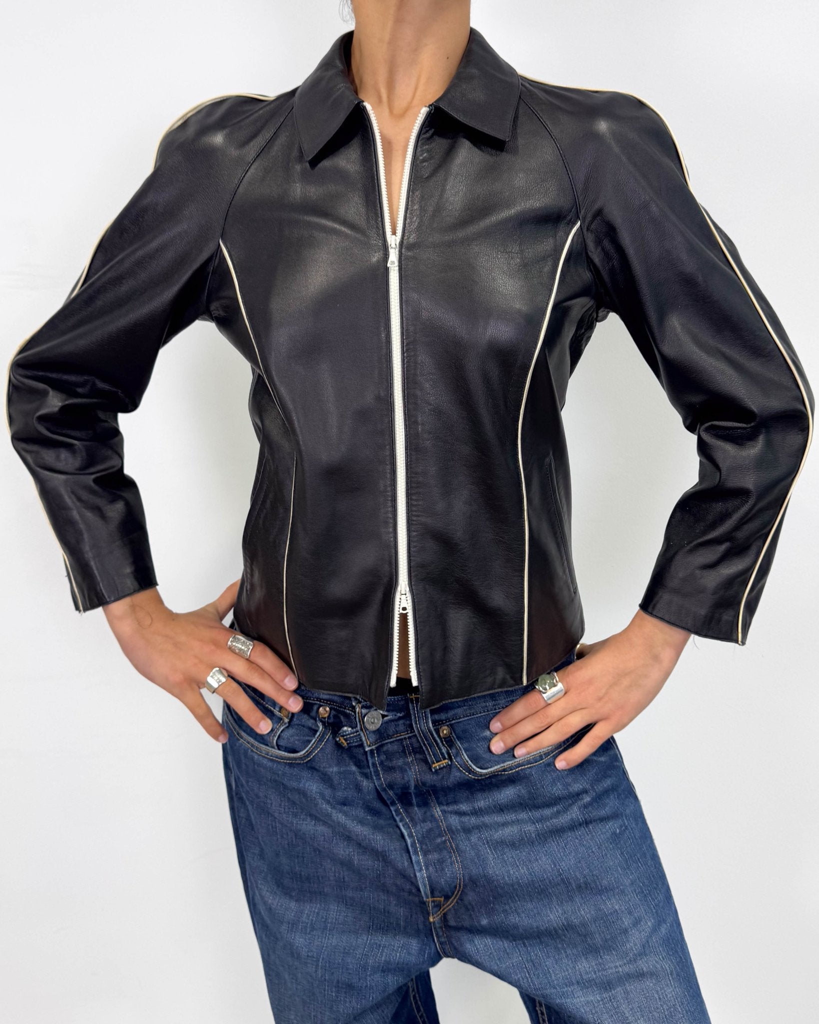 The samantha leather jacket