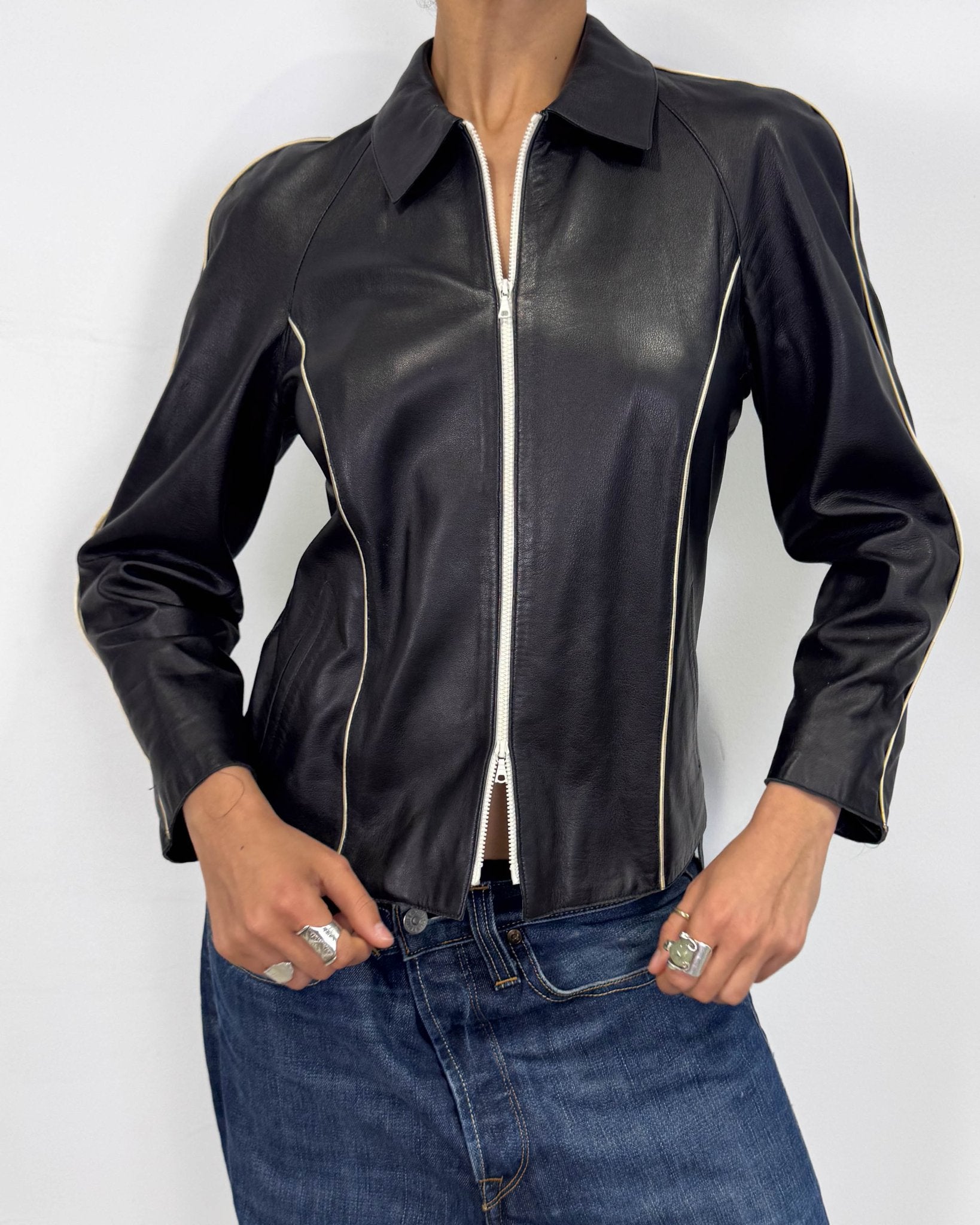 The samantha leather jacket