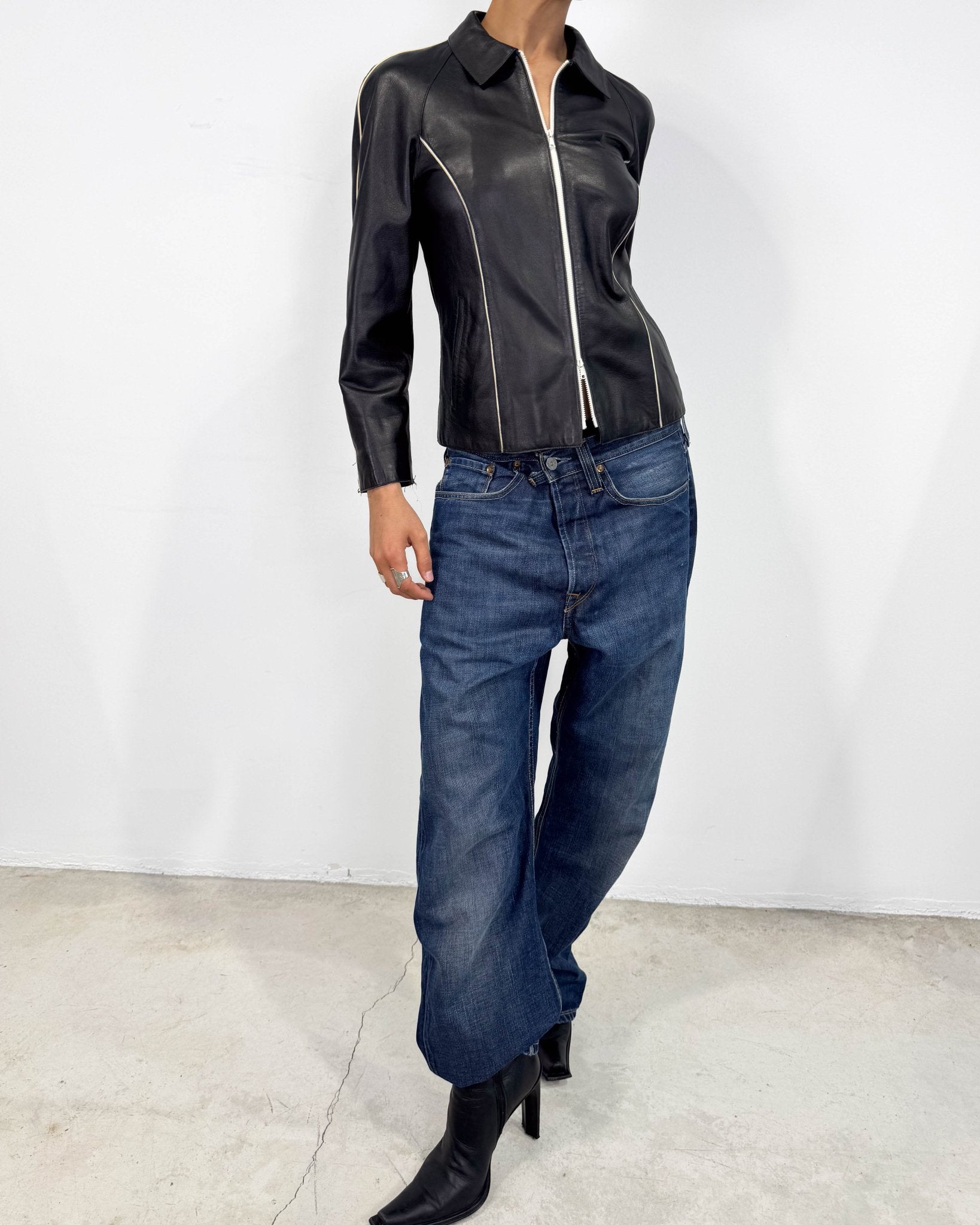 The samantha leather jacket