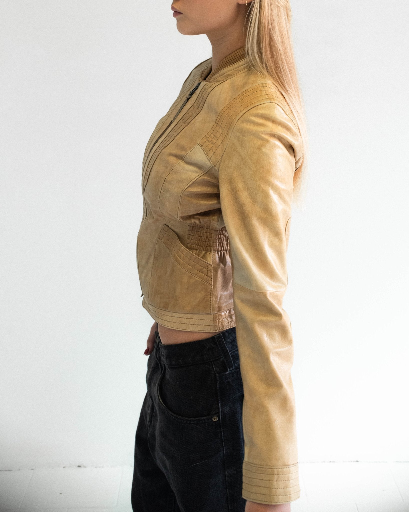 The solène leather jacket