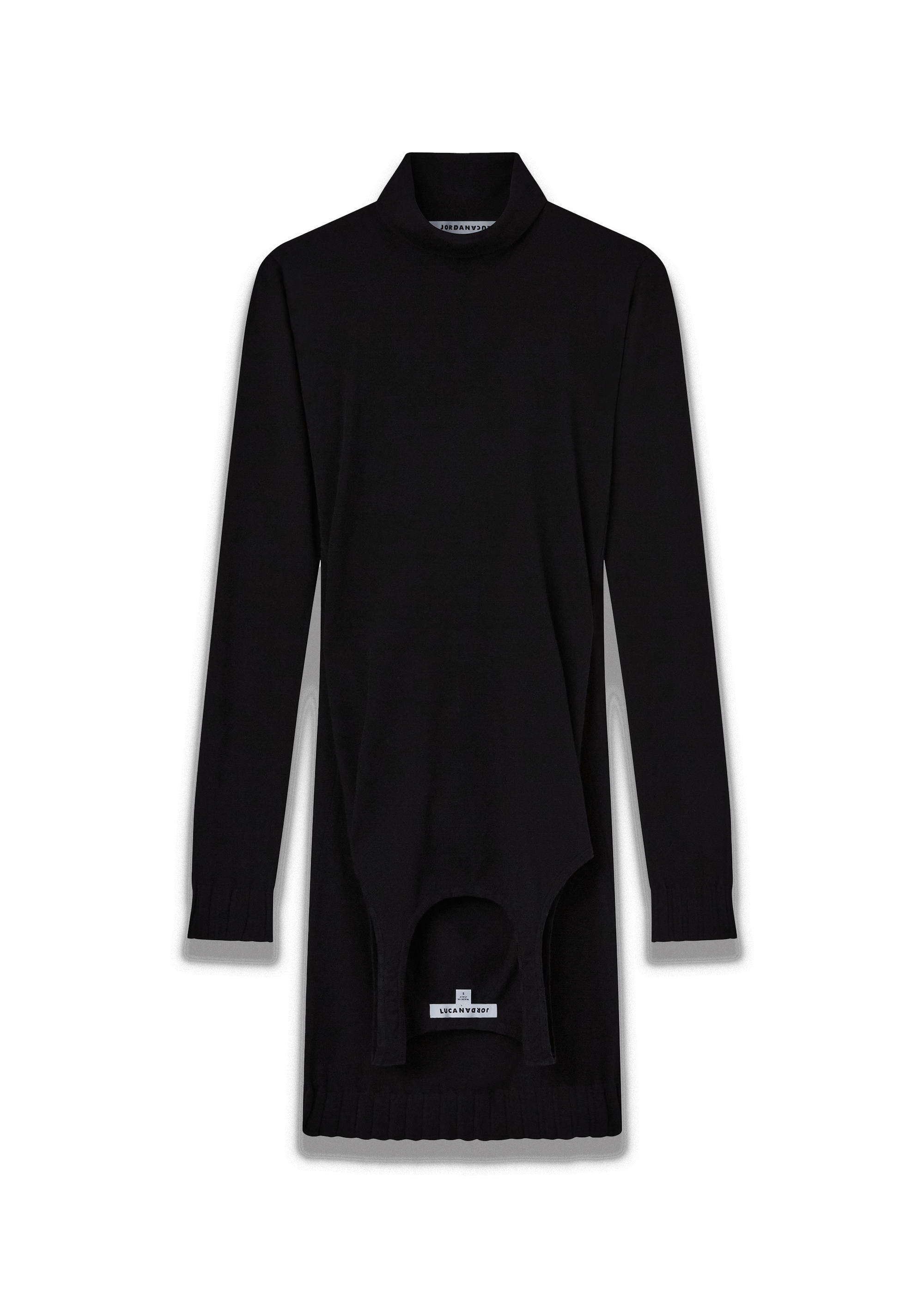 Nasdaq knit dress black