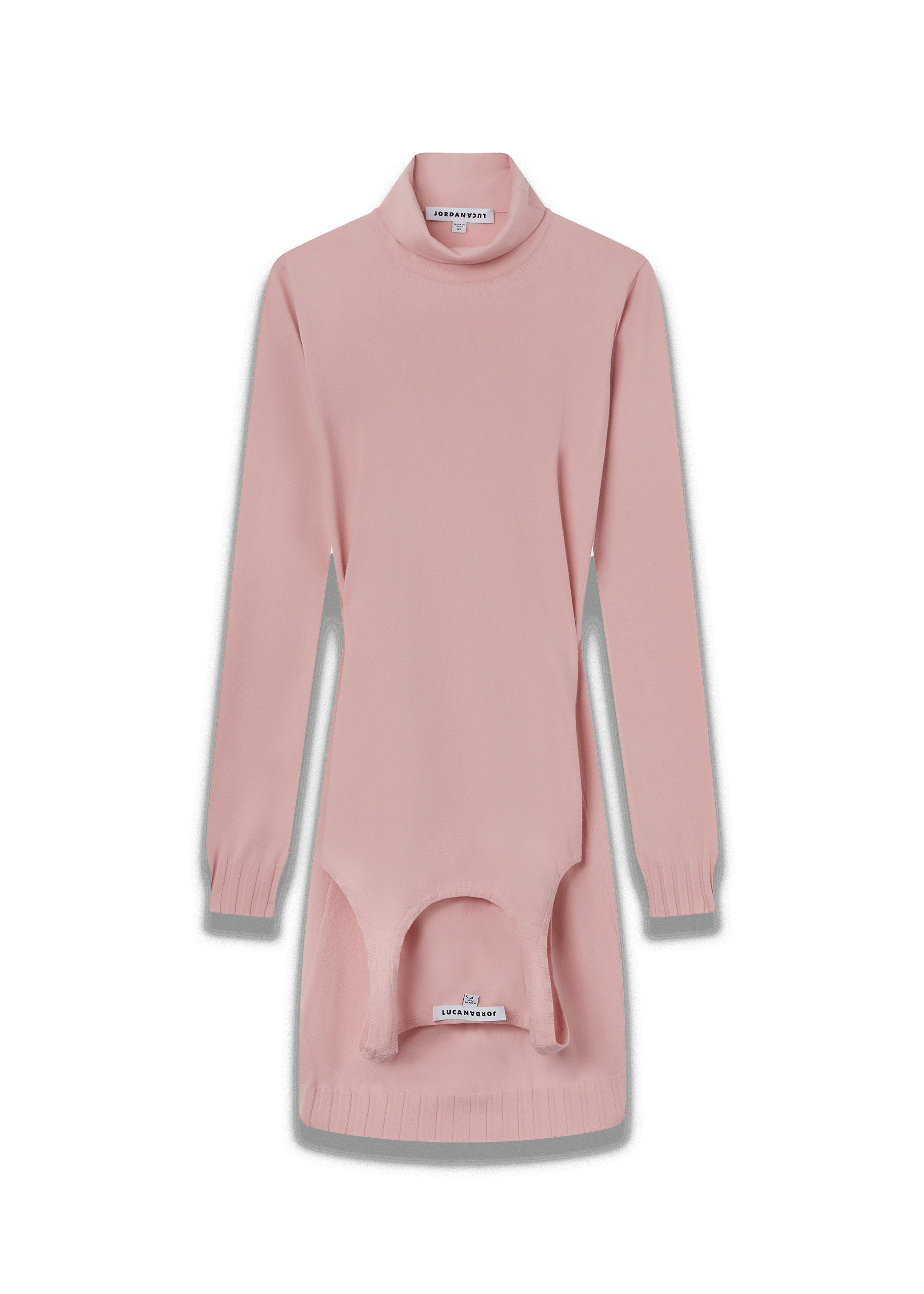 Nasdaq knit dress blush